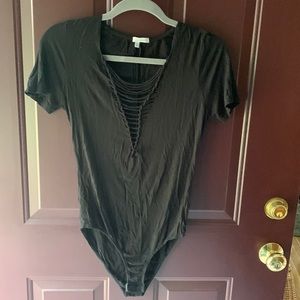 Charlotte Russe Black Bodysuit